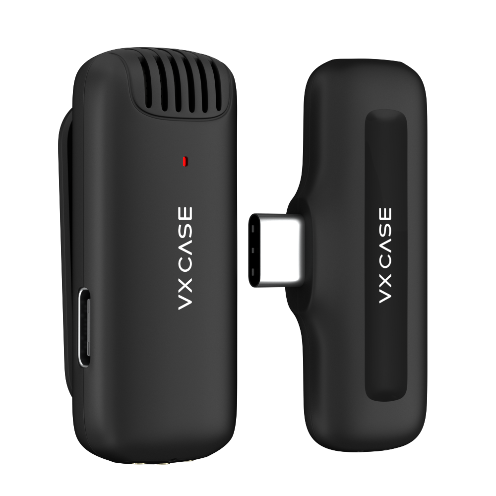 Microfone de Lapela Wireless Type C - VX Case