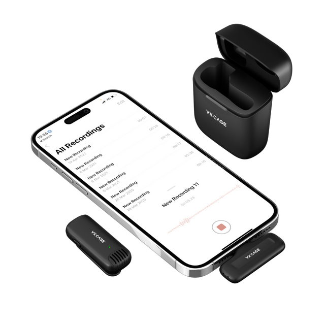 Microfone de Lapela Wireless Lightning - VX Case