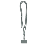 Cordão de Pescoço para Celular com Alça Ajustável - Cinza