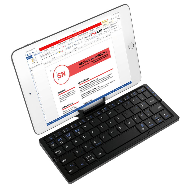 Teclado Bluetooth para Celular e Tablet VX Case